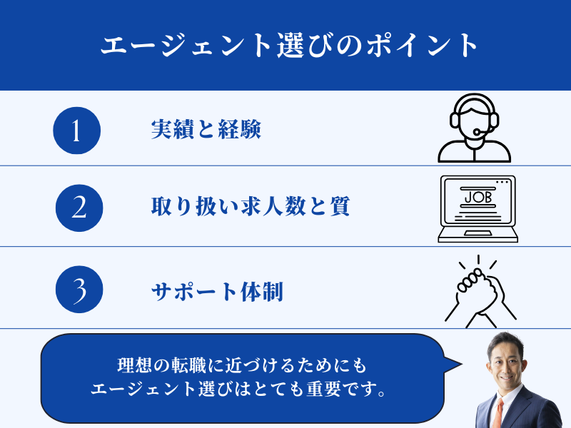 エージェント選びのポイント