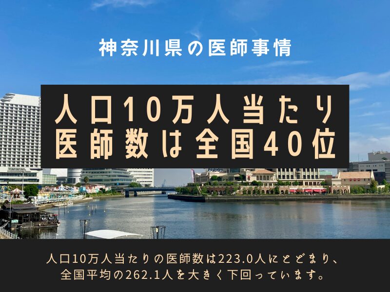 神奈川県の医師事情：数字で見る「首都圏の医師不足」