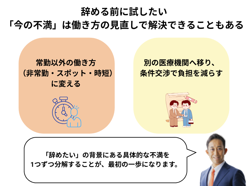 辞める前に試したい──「今の不満」は働き方の見直しで解決できることもある